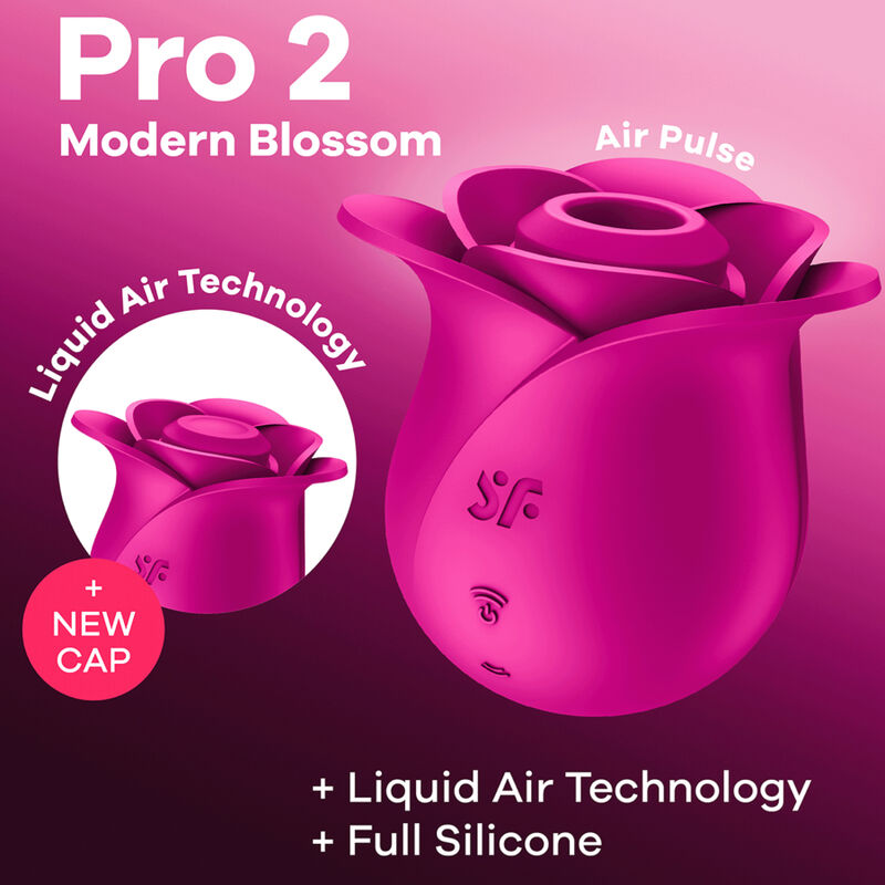 SATISFYER - AIR PULSE VIBRATOR MODERN FLOWER PRO 2