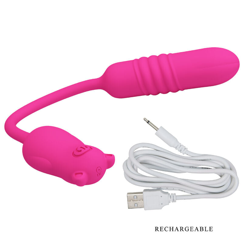 PRETTY LOVE - NOBIKUMA PINK SILIKON-VIBRATIONSBALL