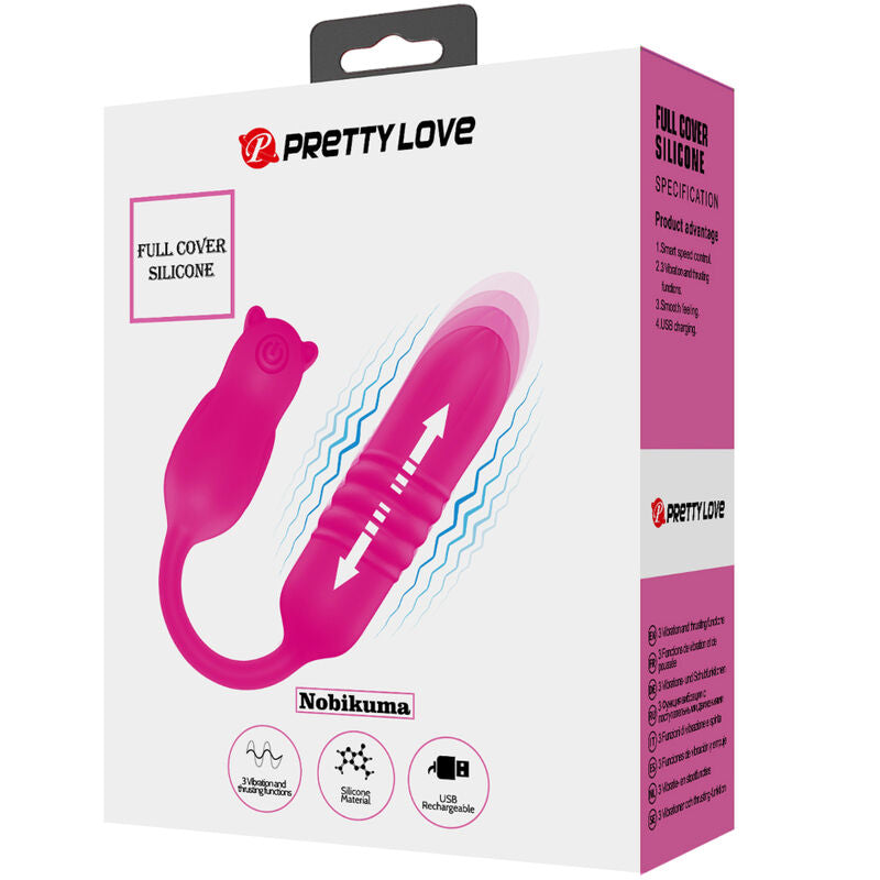 PRETTY LOVE - NOBIKUMA PINK SILIKON-VIBRATIONSBALL