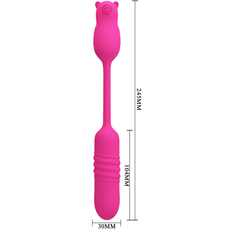 PRETTY LOVE - NOBIKUMA PINK SILIKON-VIBRATIONSBALL