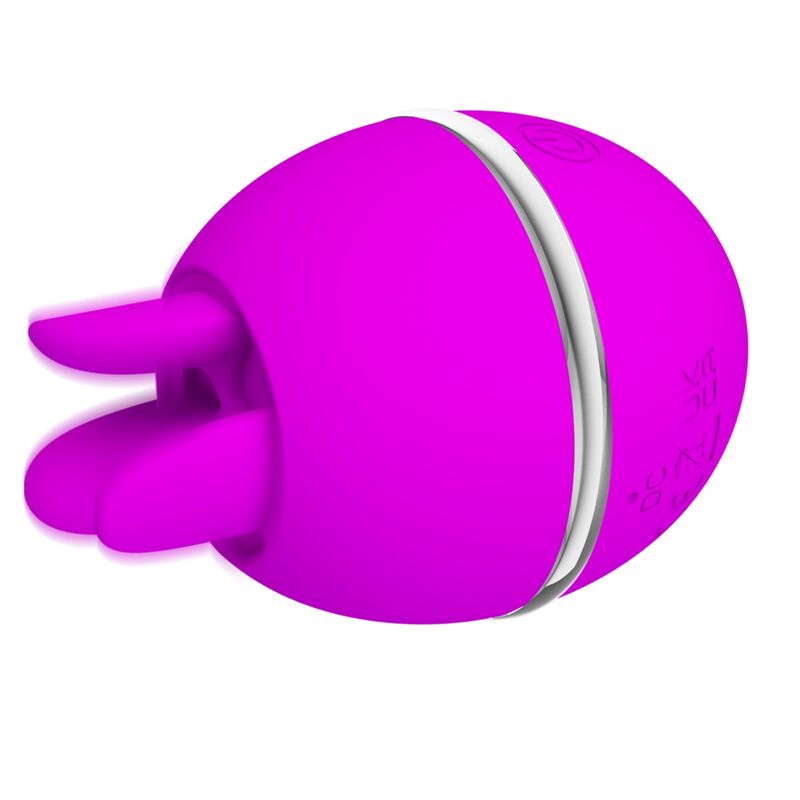 Lilafarbener runder Silikonvibrator „Gemini Ball“