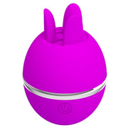 Lilafarbener runder Silikonvibrator „Gemini Ball“