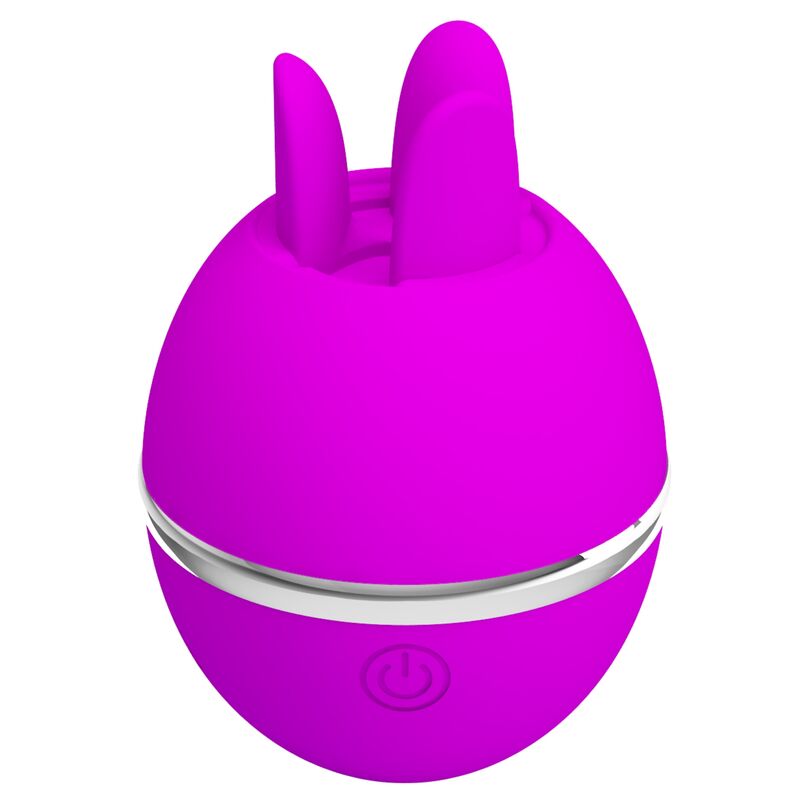 Lilafarbener runder Silikonvibrator „Gemini Ball“