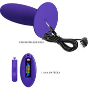 Youth Plug Analvibrator mit Fernbedienung Lila