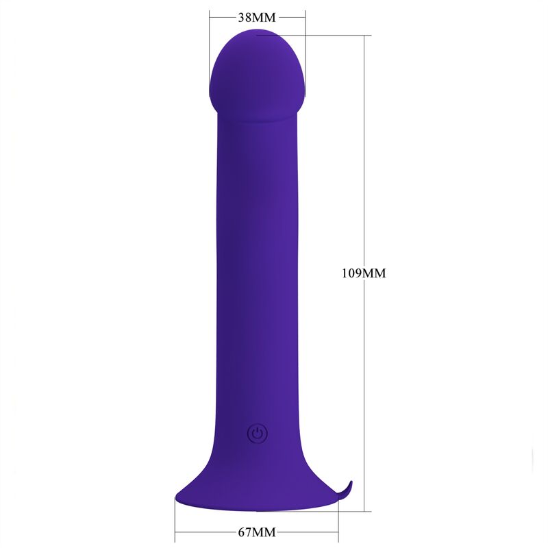 Murray Youth und lila wiederaufladbarer vibrierender Dildo