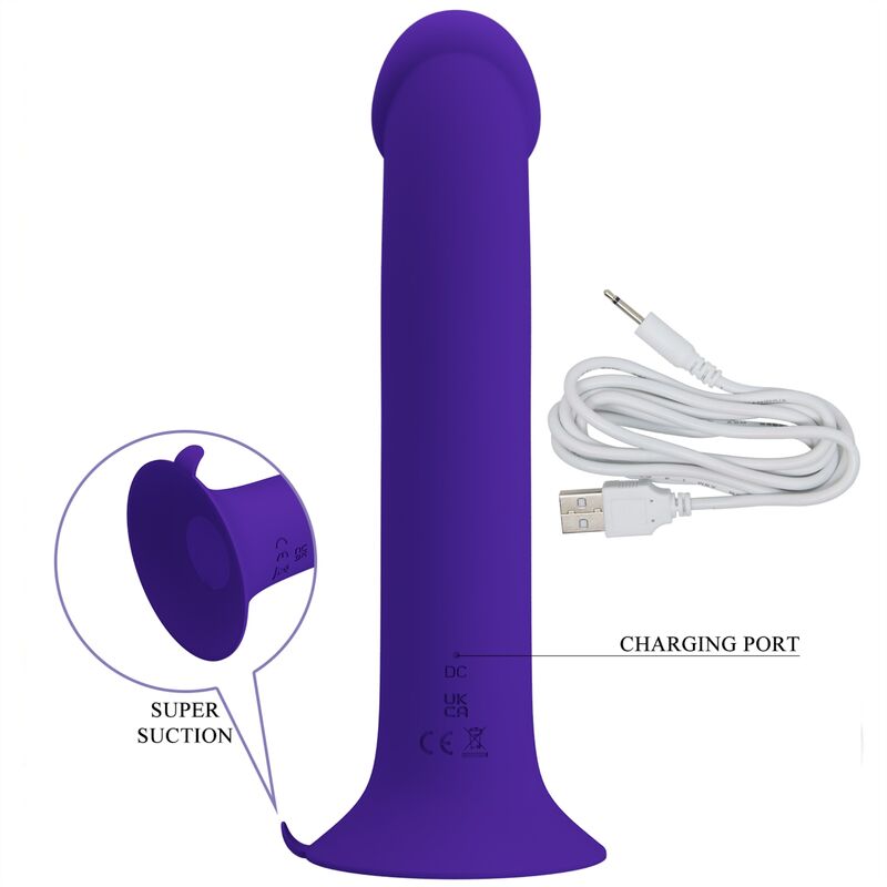 Murray Youth und lila wiederaufladbarer vibrierender Dildo
