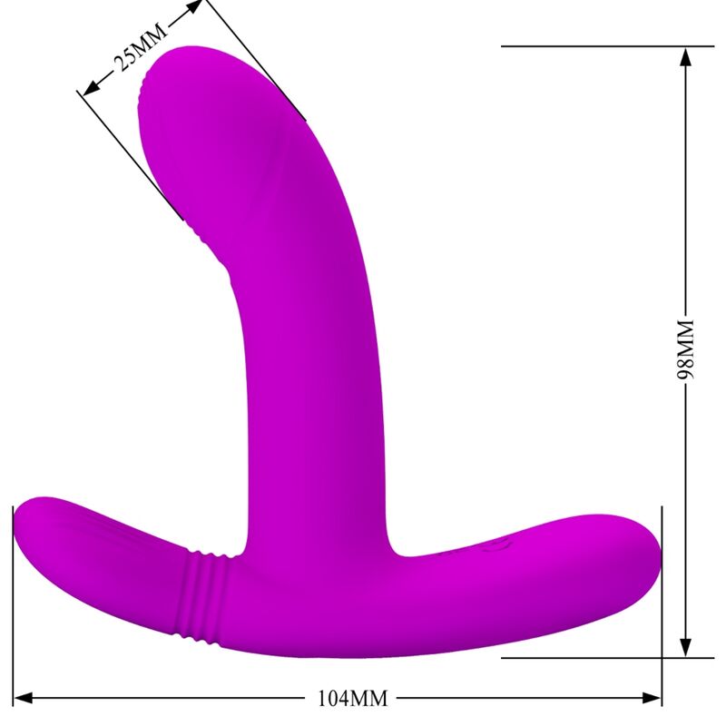 Geri Klitorismassagegerät rosa Fernbedienung