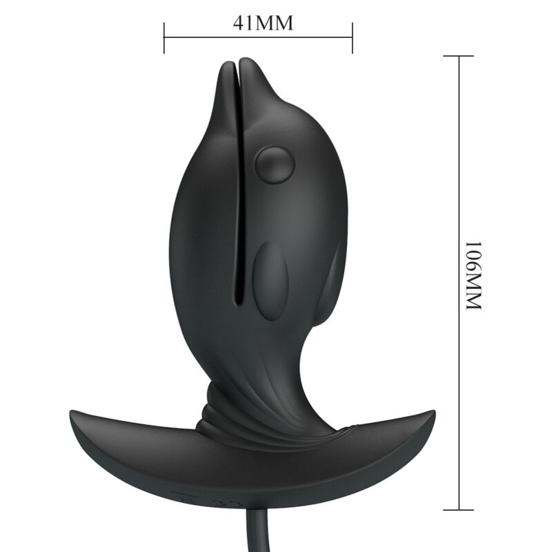 Plug Anal Gonflable Delfin Vibrant Rechargeable Silicone - Pretty Love