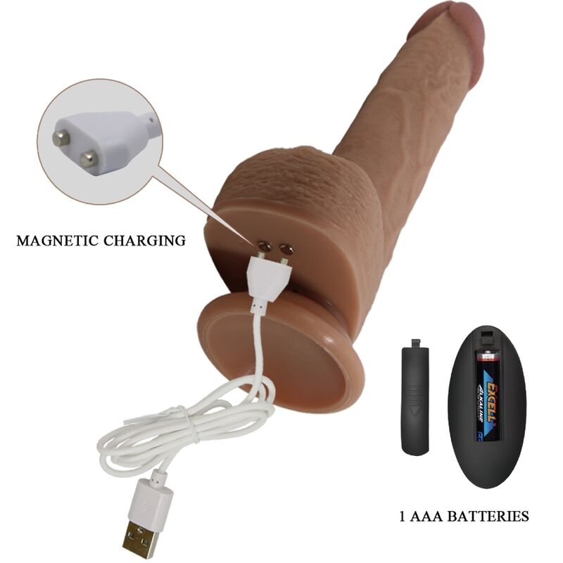 Tommy Realistischer Dildo-Vibrator 22,5 cm