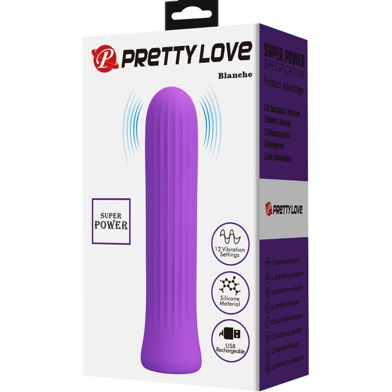 Weiß-lila Stimulator-Vibrator