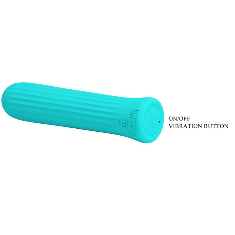 Weißer Vibrator-Stimulator blau