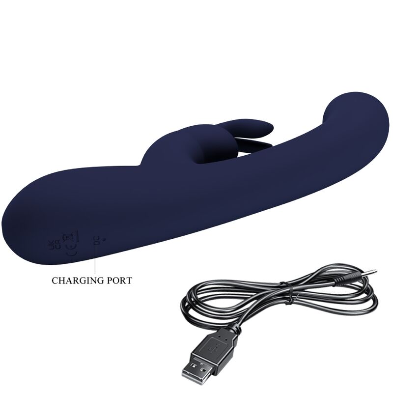 Lamar Rabbit- und G-Punkt-Vibrator Blau