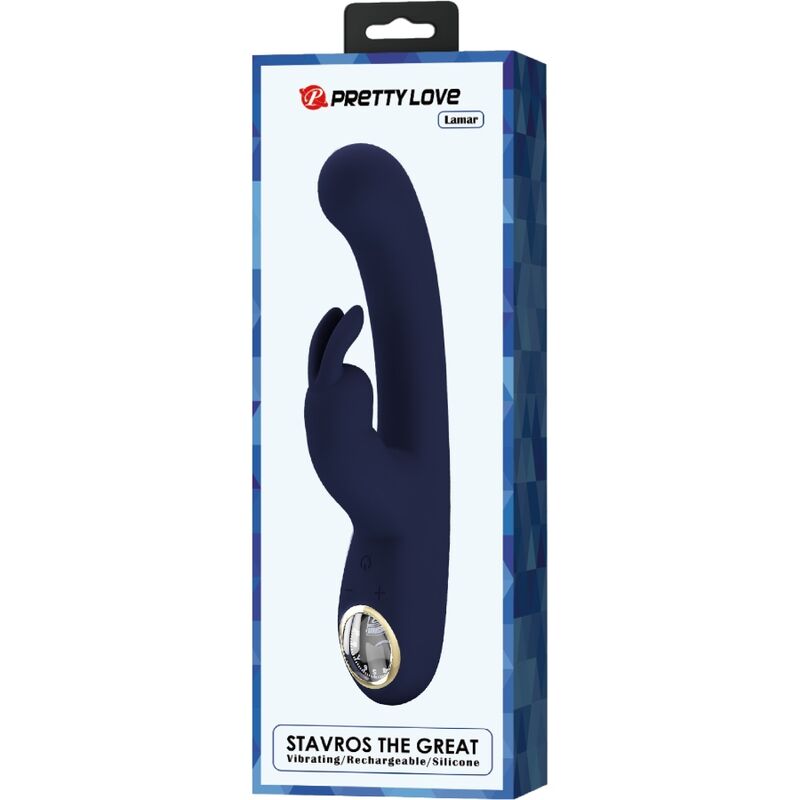 Lamar Rabbit- und G-Punkt-Vibrator Blau