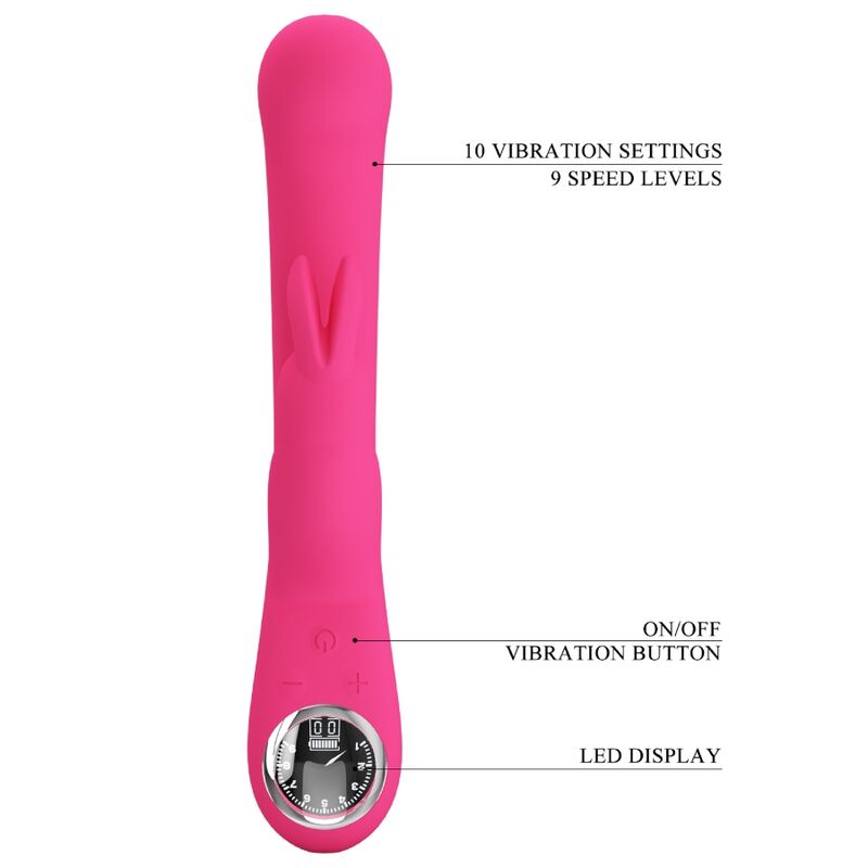 Lamar Rabbit- und G-Punkt-Vibrator Pink