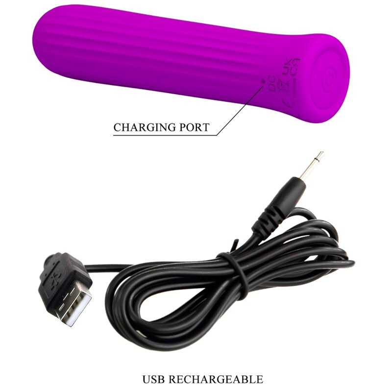 Weiß-rosa Vibrator-Stimulator