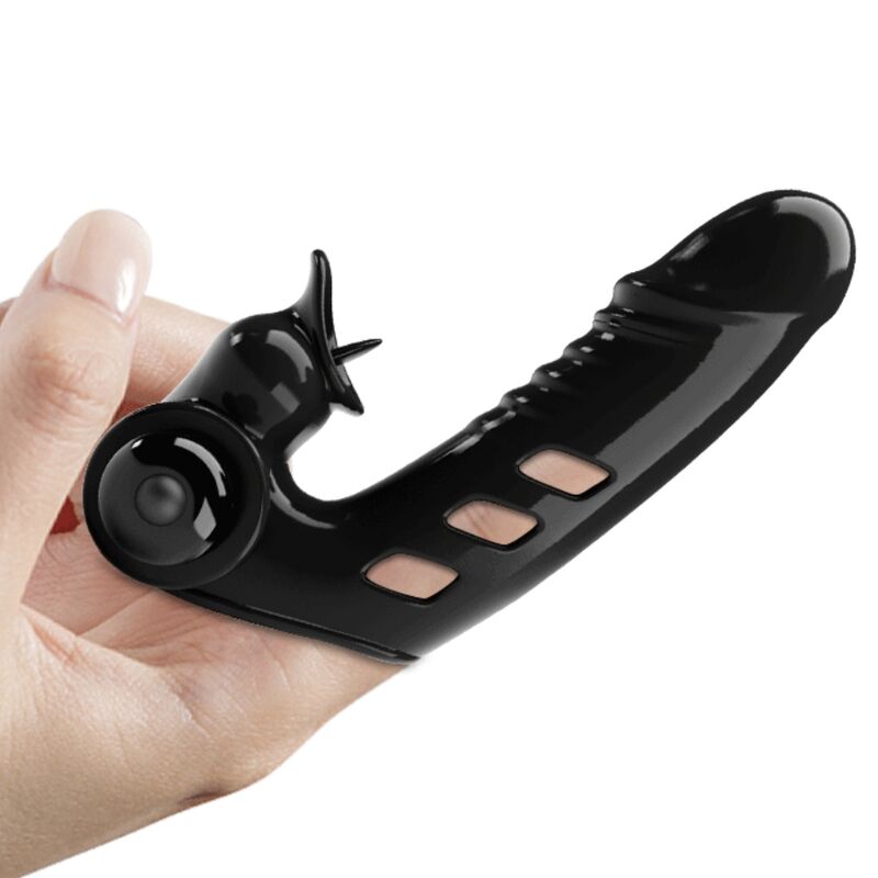 Corbin Schwarze Vibrator-Fingerabdeckung