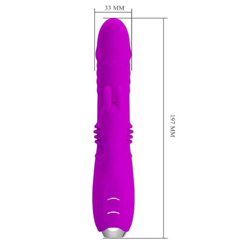 PRETTY LOVE - DOROTHY PURPLE WIEDERAUFLADBARER HASENVIBRATOR