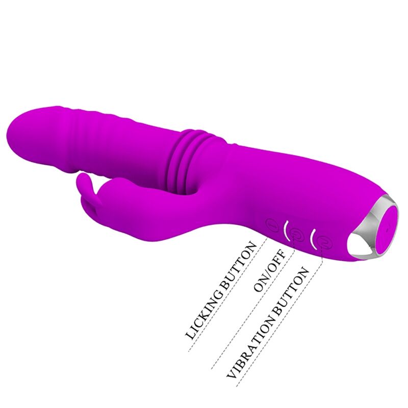 PRETTY LOVE - DOROTHY PURPLE WIEDERAUFLADBARER HASENVIBRATOR