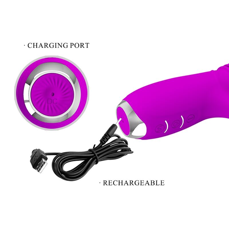 PRETTY LOVE - DOROTHY PURPLE WIEDERAUFLADBARER HASENVIBRATOR