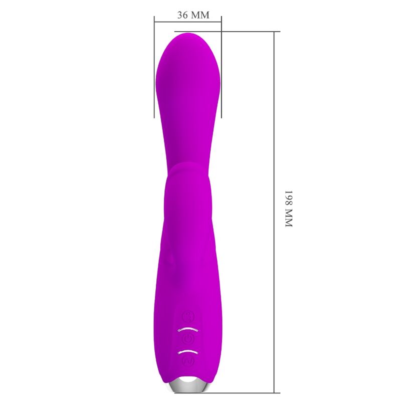 Gloria Wasserdichter wiederaufladbarer Rabbit-Vibrator Lila