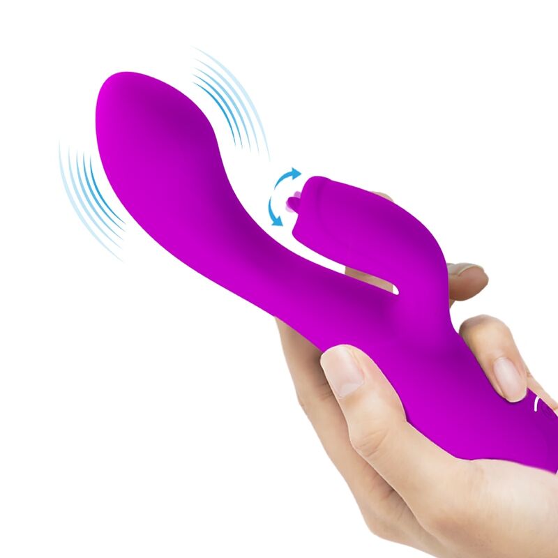 Gloria Wasserdichter wiederaufladbarer Rabbit-Vibrator Lila