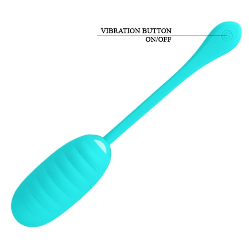 Oeuf Vibrant Rechargeable Kirk 12 Fonctions - Silicone - Pretty Love