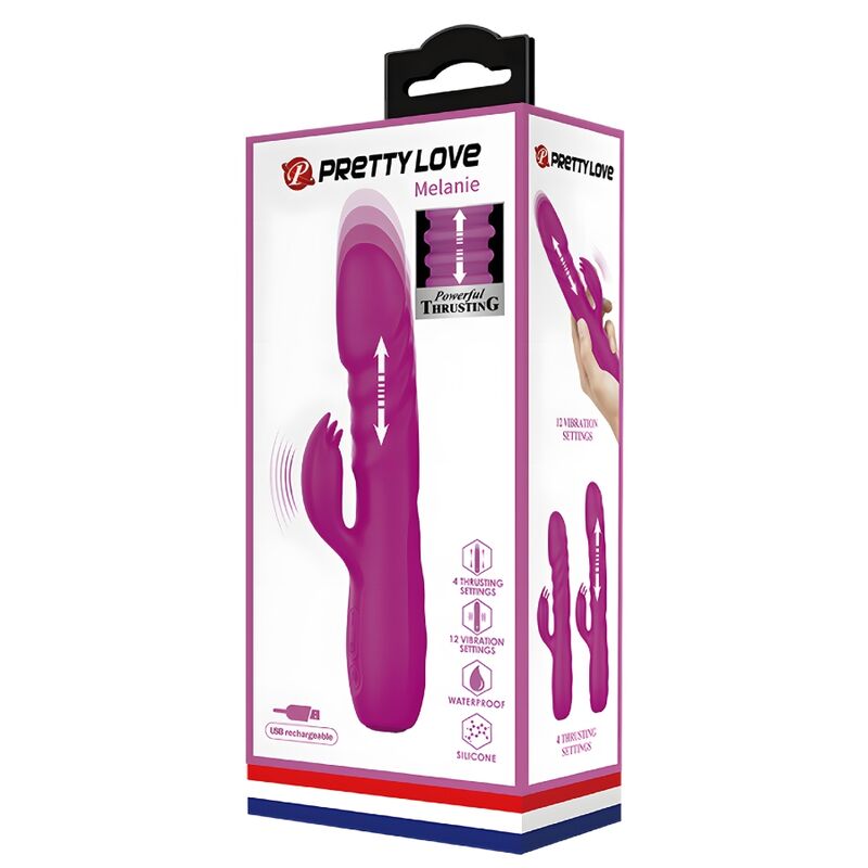 PRETTY LOVE - WIEDERAUFLADBARER HASENVIBRATOR MELANIE PURPLE