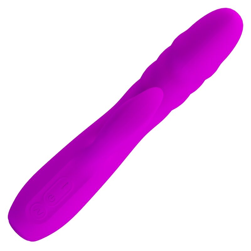 Lila wiederaufladbarer Rabbit-Vibrator Melanie