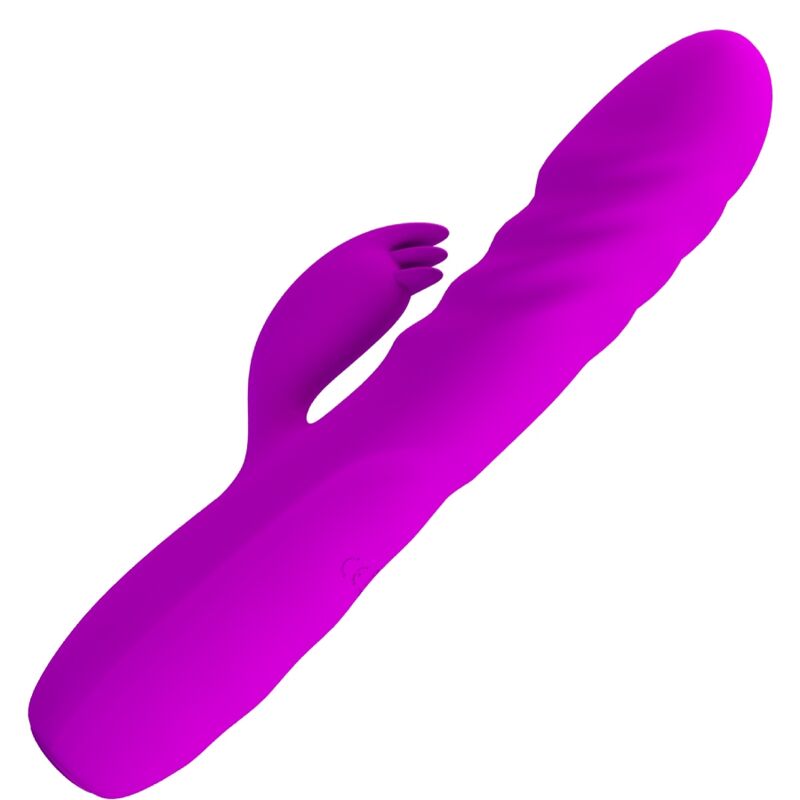 Lila wiederaufladbarer Rabbit-Vibrator Melanie
