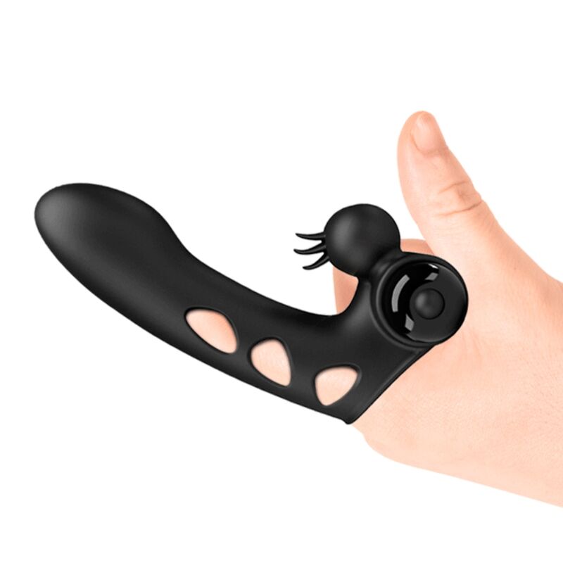 Orlando Schwarze Vibrator-Fingerabdeckung