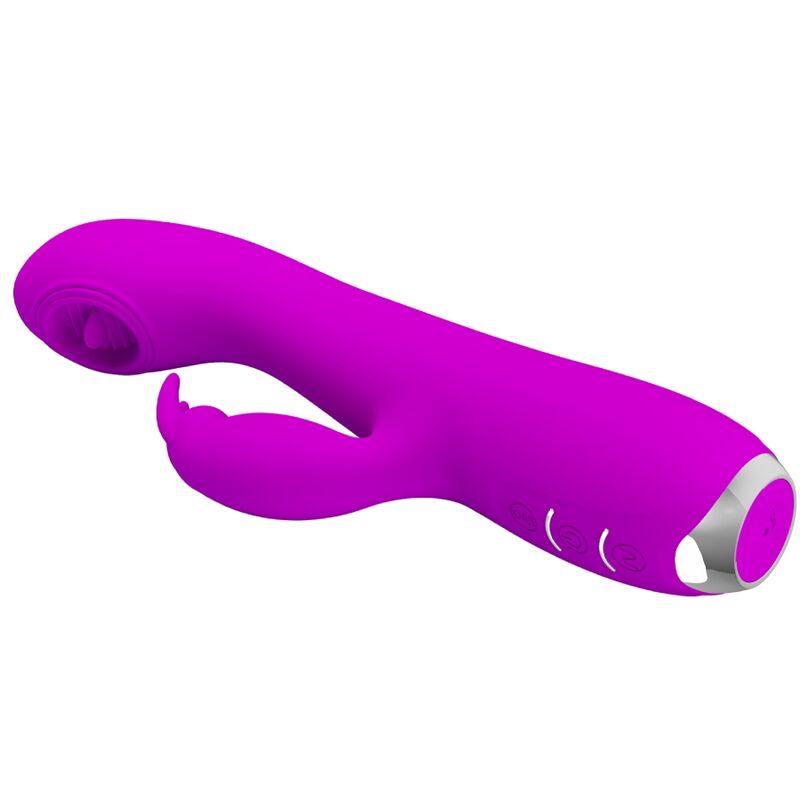 PRETTY LOVE - RACHEL WIEDERAUFLADBARER VIBRATOR MIT LILA SAUGKAPSEL