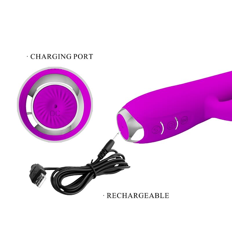 PRETTY LOVE – REGINA WIEDERAUFLADBARER VIBRATOR – LILA SAUGGEL