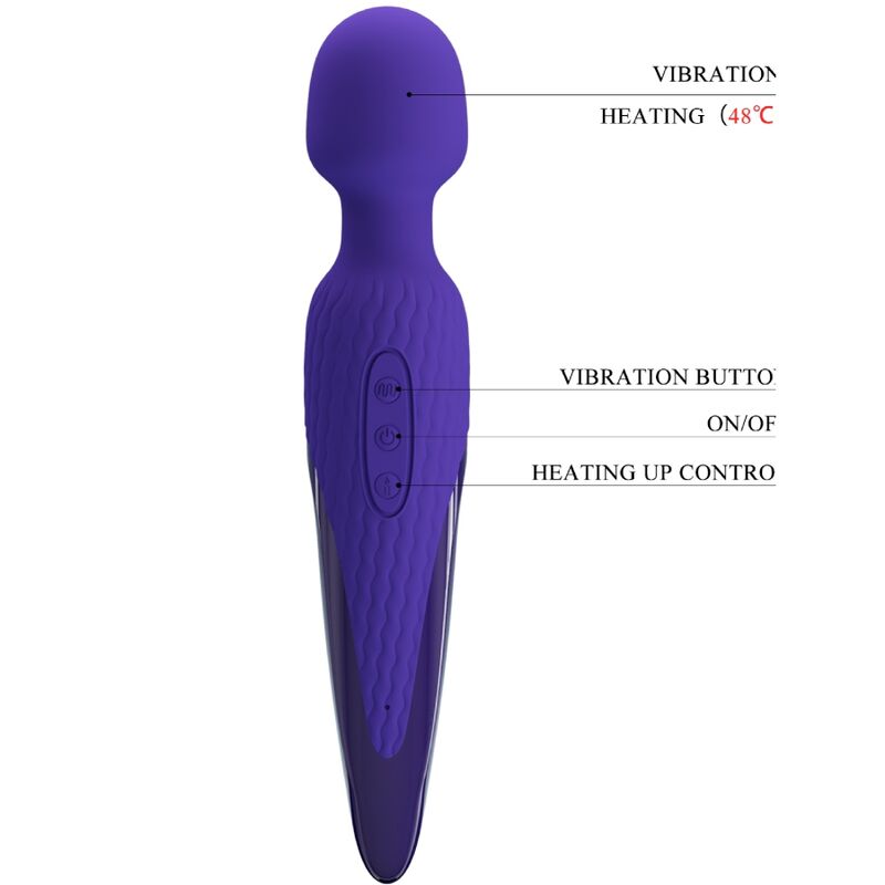Antony Youth Wand Vibrator Lila Wärmeeffekt