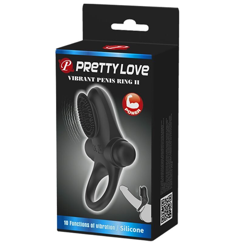 PRETTY LOVE - VIBRATORRING II FÜR SCHWARZE PENISSE