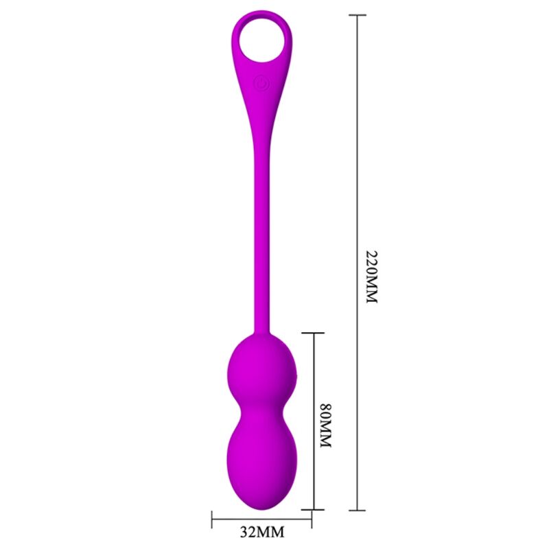Boules de Kegel Vibrantes Elvira Connectées 12 Modes - Silicone - Pretty Love