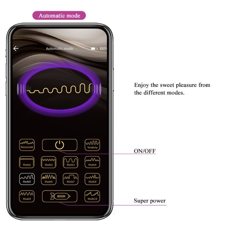 Boules de Kegel Vibrantes Elvira Connectées 12 Modes - Silicone - Pretty Love