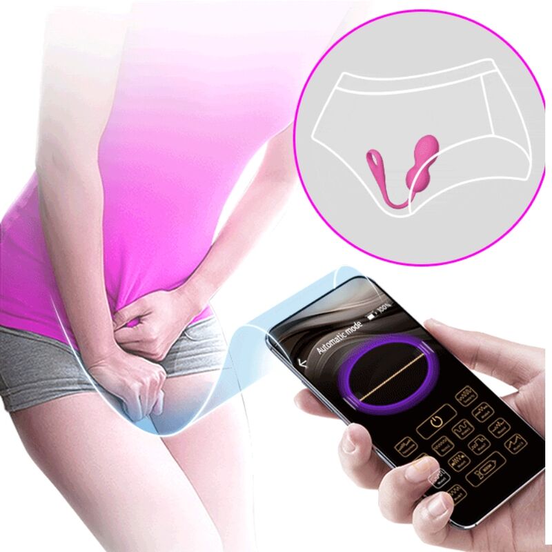 Boules de Kegel Vibrantes Elvira Connectées 12 Modes - Silicone - Pretty Love