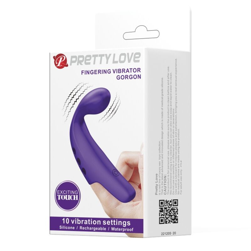 PRETTY LOVE - Wiederaufladbarer Fingervibrator Gorgon Purple