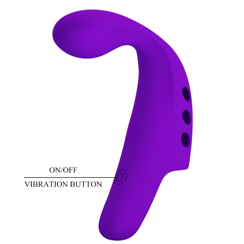PRETTY LOVE - Wiederaufladbarer Fingervibrator Gorgon Purple