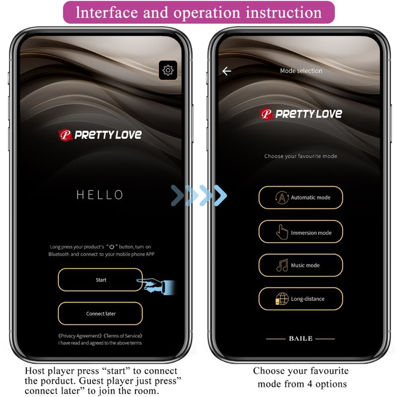 PRETTY LOVE - JEFFERSON BLACK APP-GESTEUERTER ANALPLUG