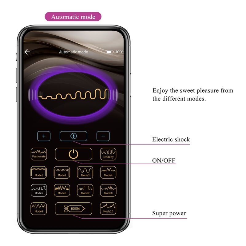 PRETTY LOVE - JEFFERSON BLACK APP-GESTEUERTER ANALPLUG