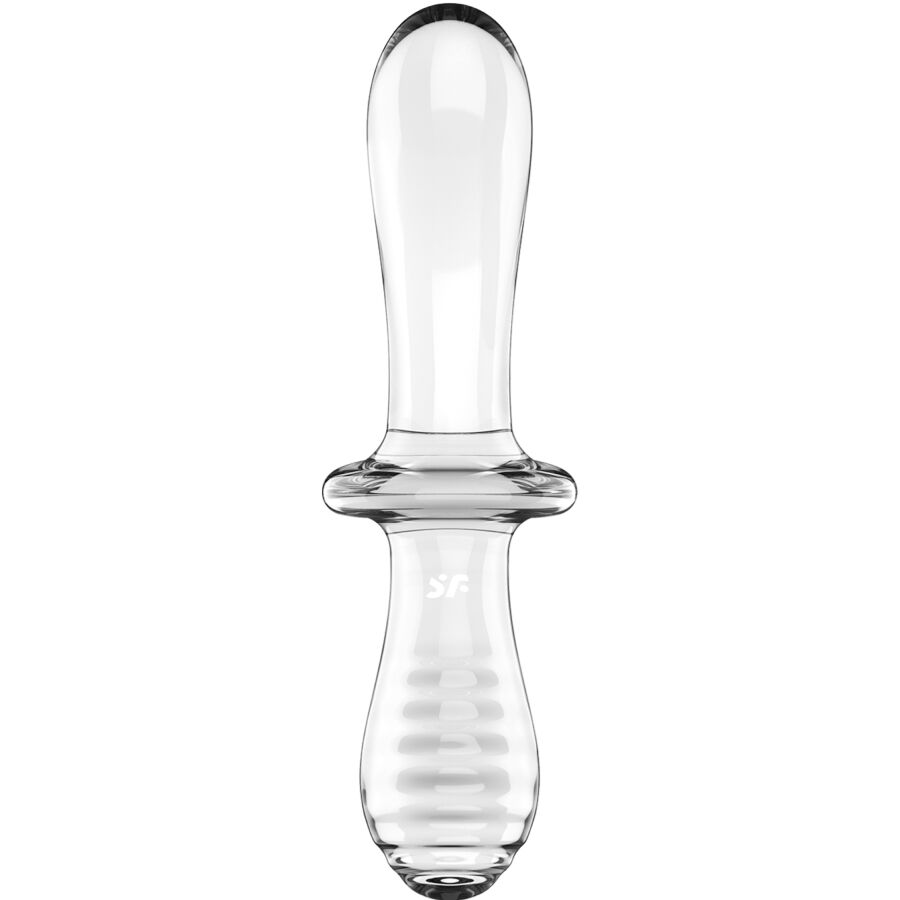 SATISFYER – TRANSPARENTER DOPPELKRISTALLDILDO