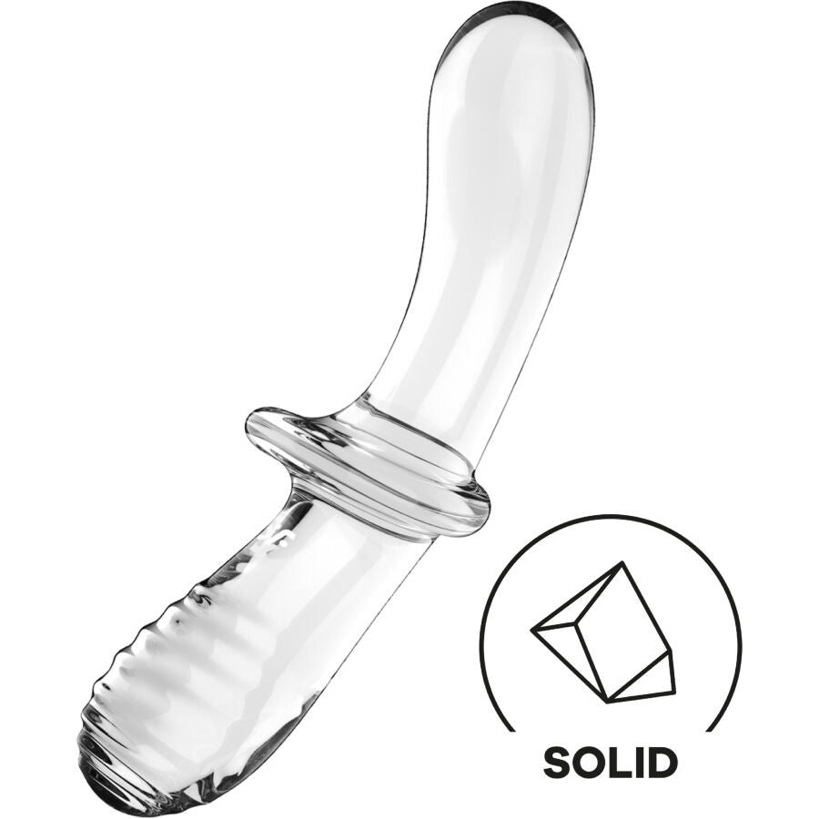 SATISFYER – TRANSPARENTER DOPPELKRISTALLDILDO