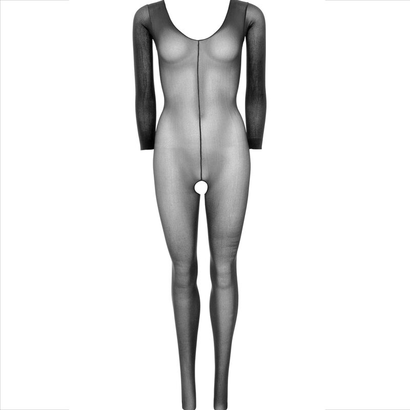Schwarzer Langarm-Bodystocking