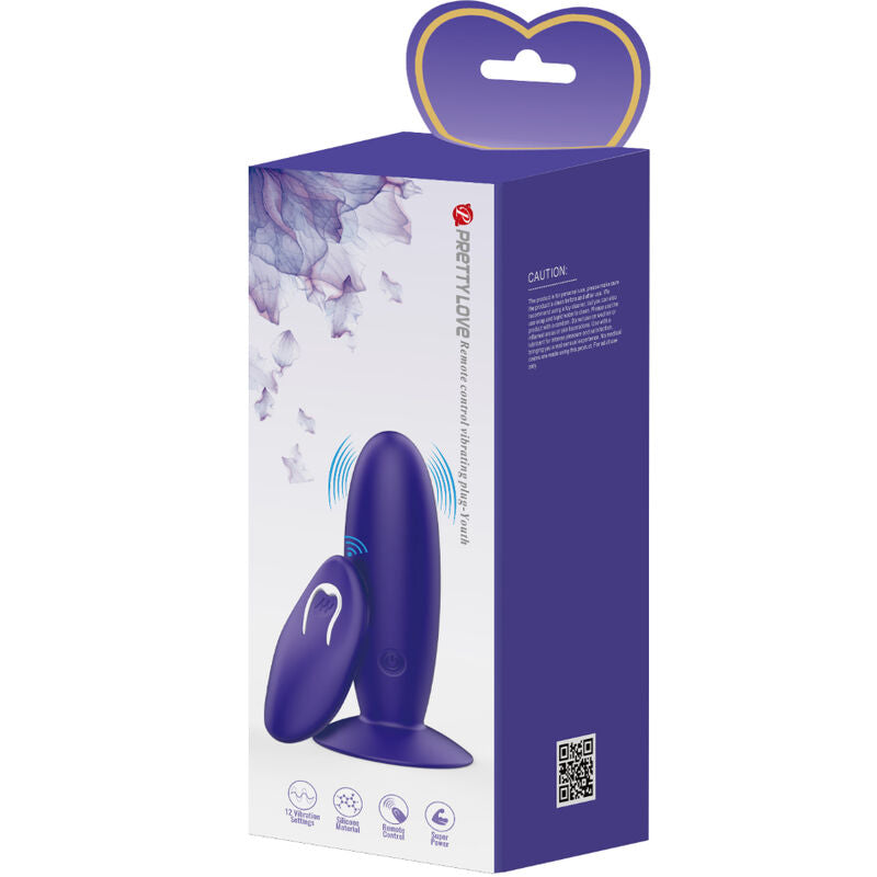 Youth Plug Analvibrator mit Fernbedienung Lila