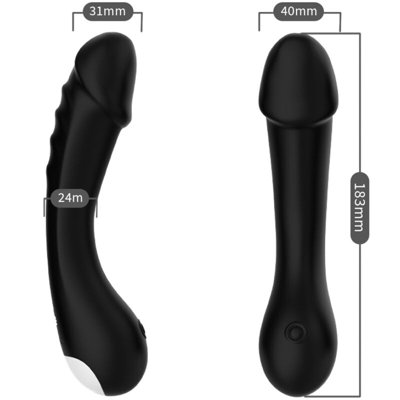 ARMONY - SCHWARZER SILIKON-G-PUNKT-VIBRATOR-DILDO