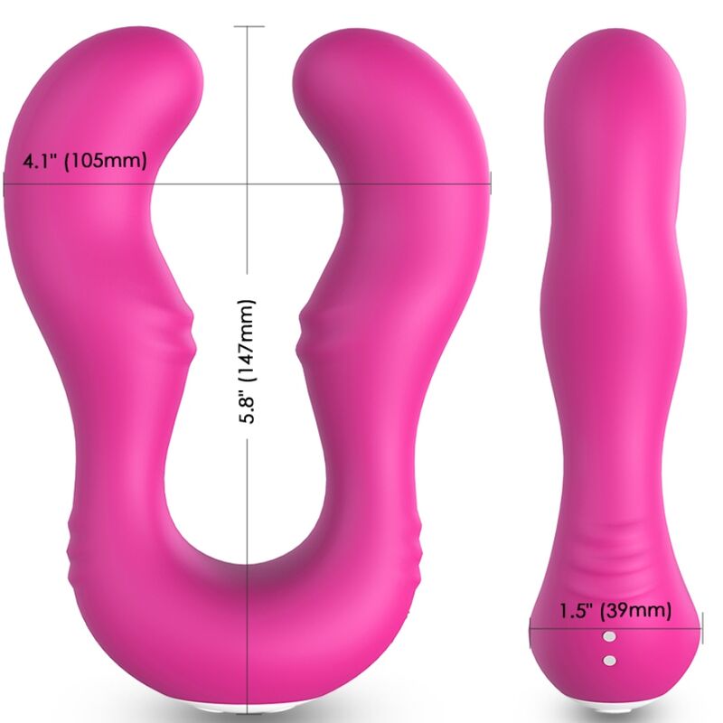 ARMONY - SERAPH VIBRATOR MIT DOPPELFERNBEDIENUNG, FUCHSIA