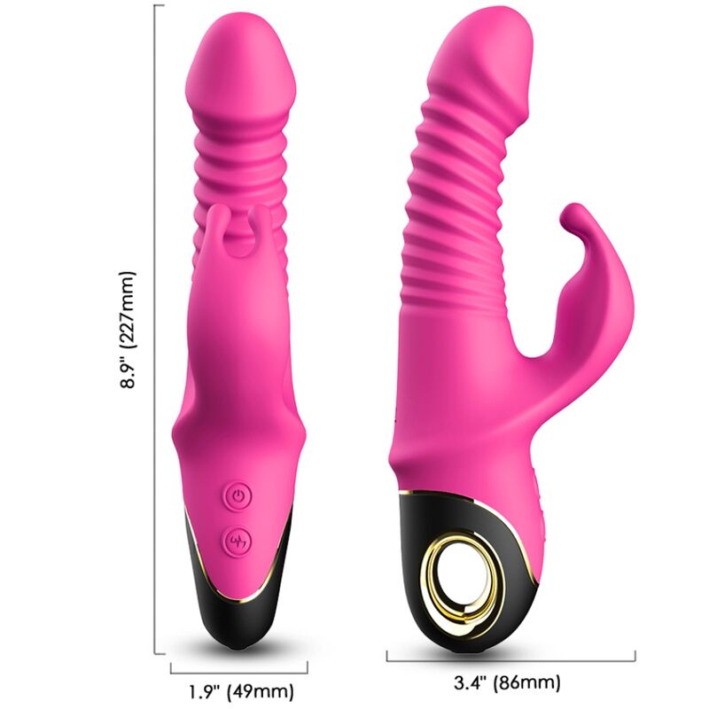 Zing Dildovibrator Kaninchen Fuchsie