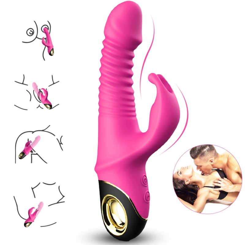 Zing Dildovibrator Kaninchen Fuchsie