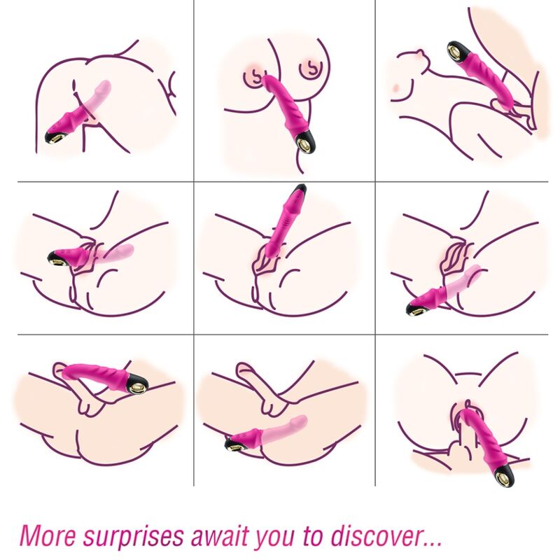 Joyblade Dildo-Vibrator-Rotator Fuchsie